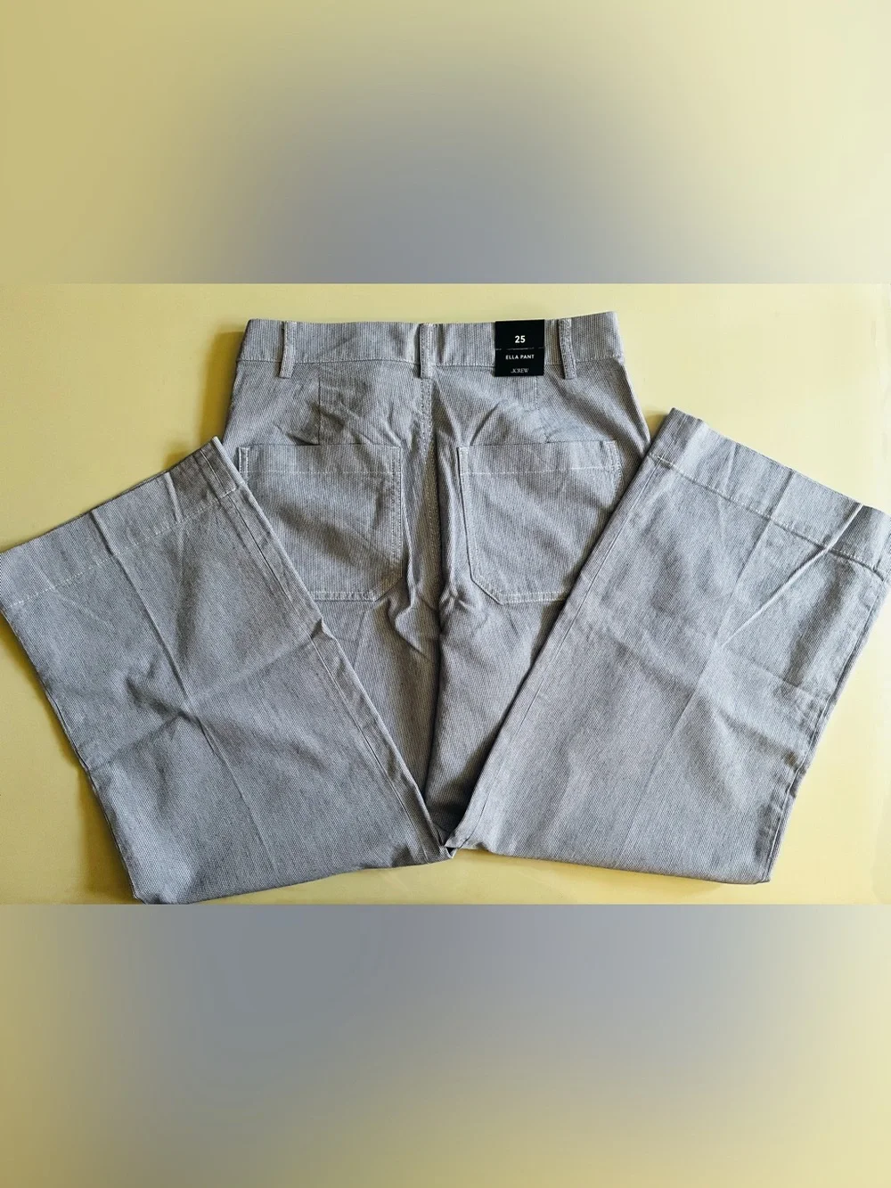 J. Crew Women’s Ella high-rise wide-leg cropped pant. 25. NWT.